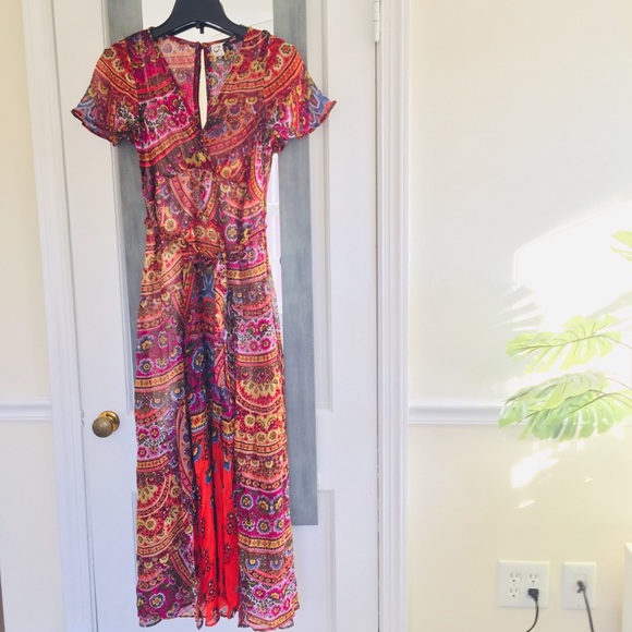 Anthropologie Akemi + Kin  Chiffon Maxi Dress - Picture 7 of 8